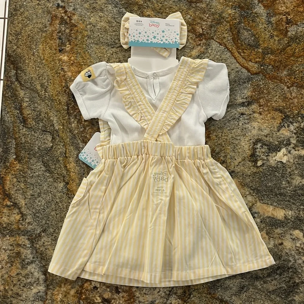Disney Baby Pinafore Dresses 3pc set 101 Dalmatians